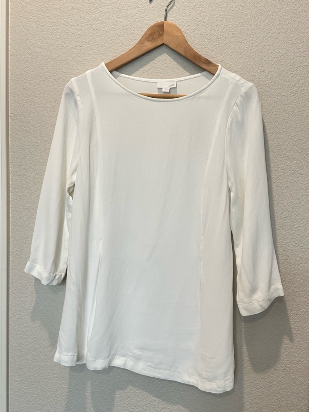 J. Jill White‎ Three-Quarter Sleeve Blouse